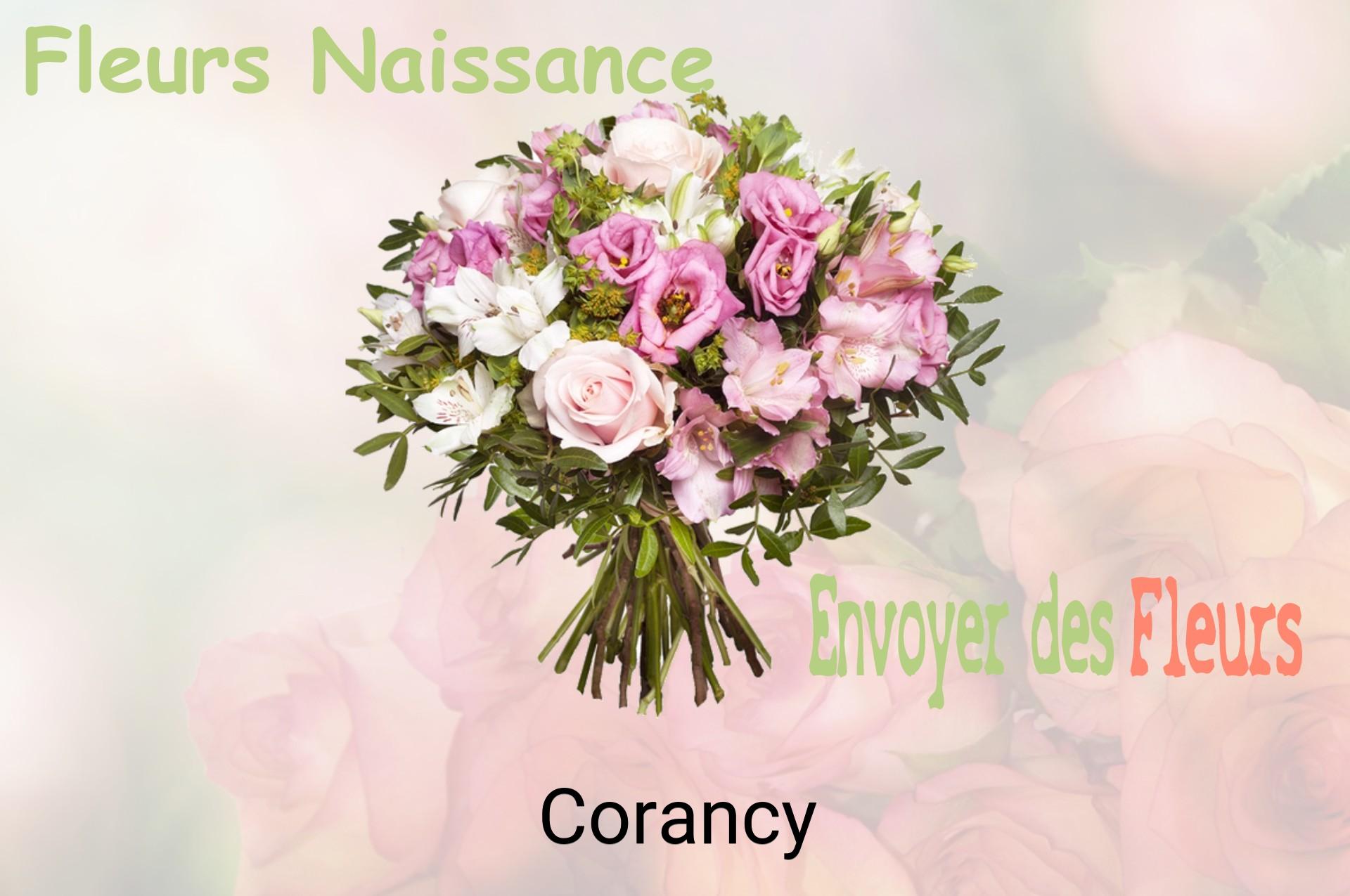 Bouquet de fleurs de naissance livré à Corancy
